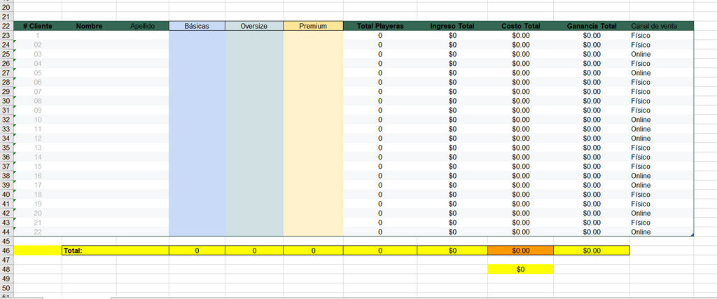 Plantilla Excel Pro 100% Funcional