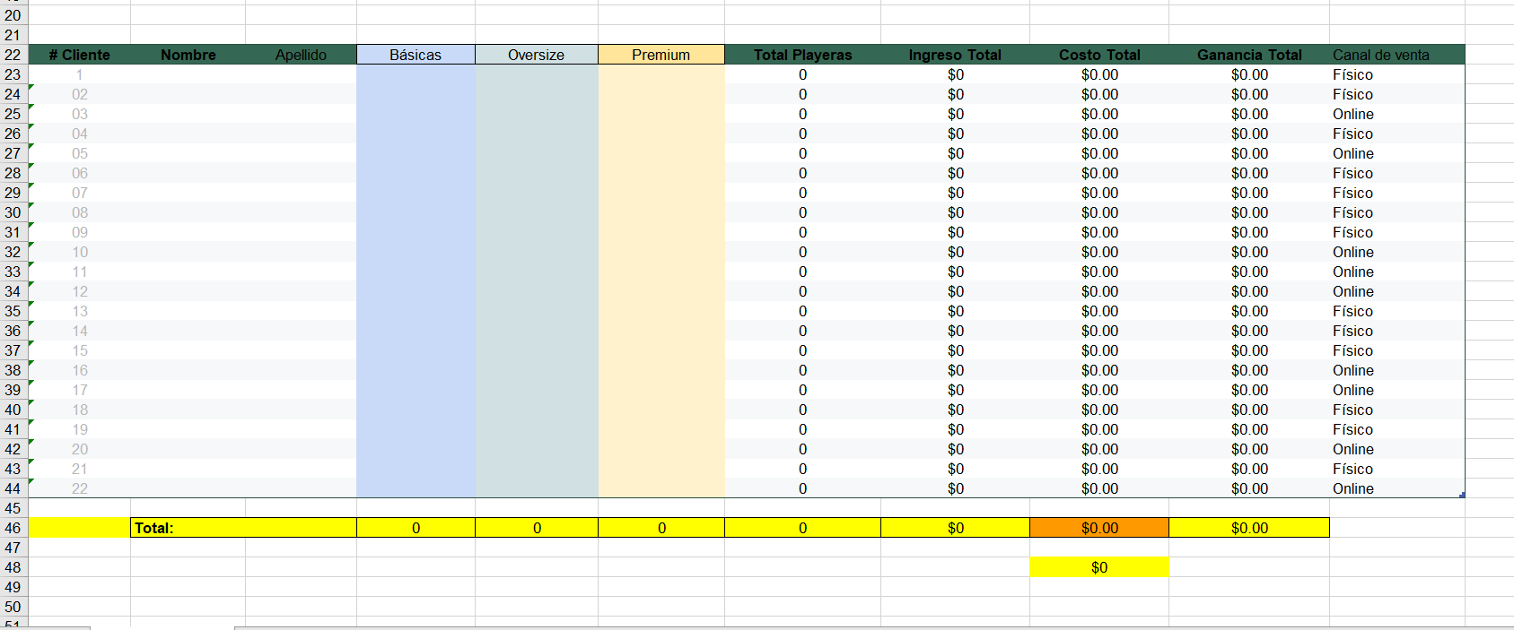 Plantilla Excel Pro 100% Funcional