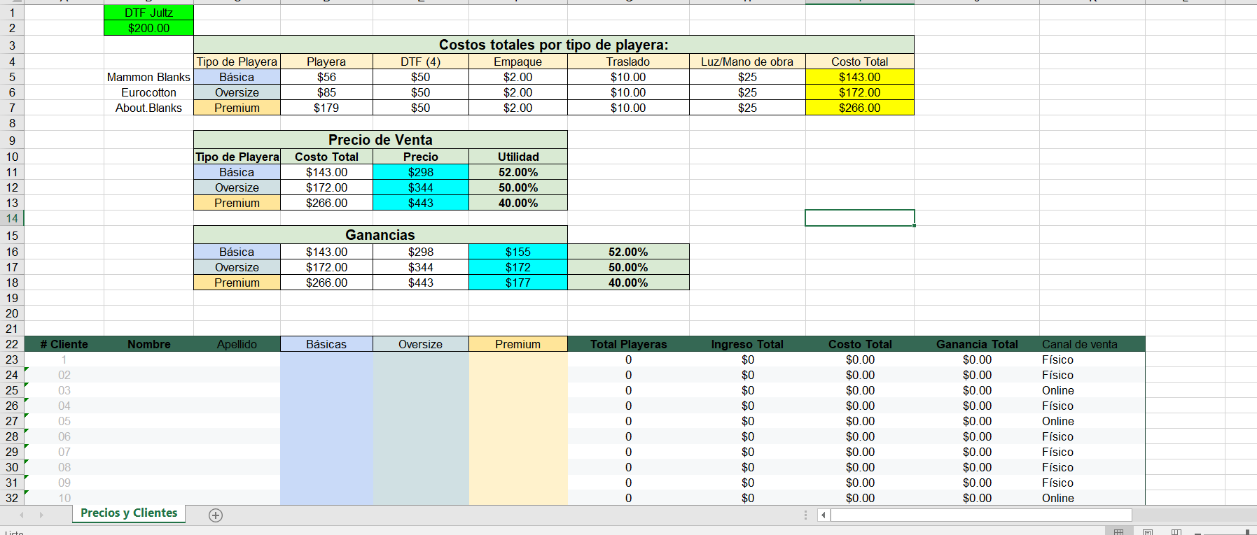 Plantilla Excel Pro 100% Funcional